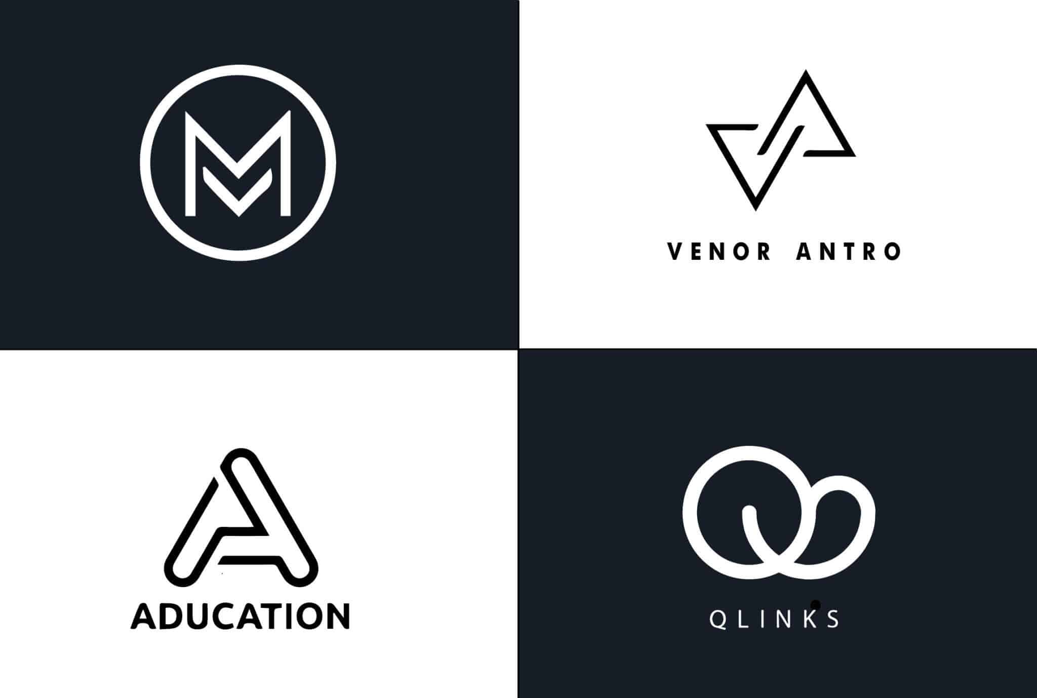 modern typeface logo design